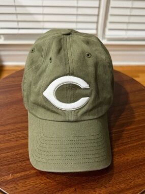 47 Olive C-Logo Cotton Baseball Cap! You Will Love The Army Green Color! 💯